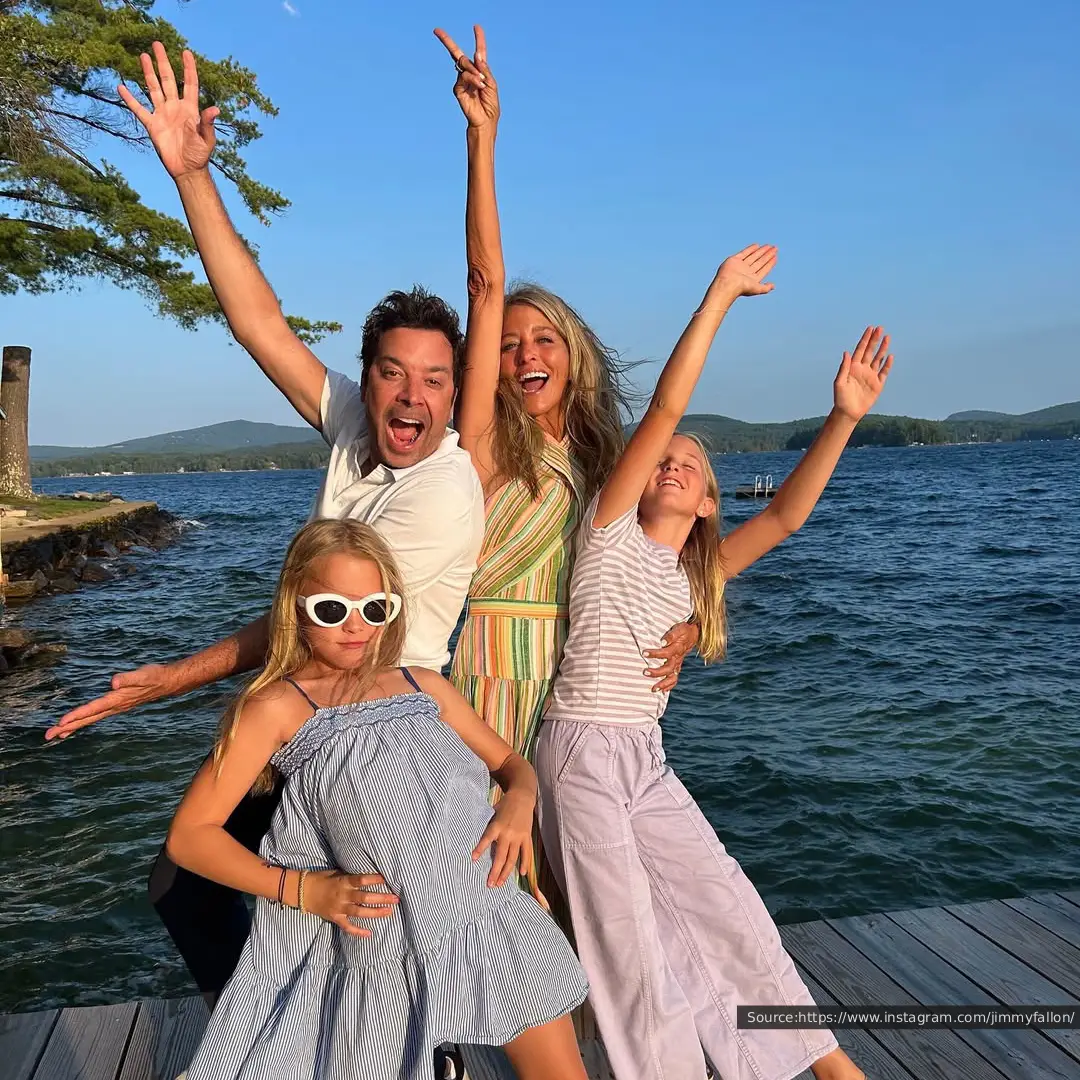 Jimmy Fallon and Nancy Juvonen