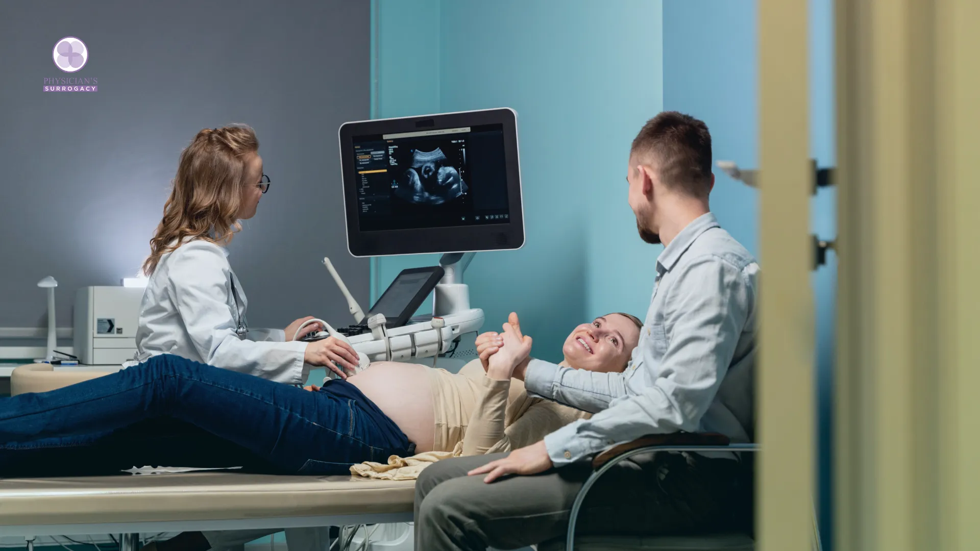 Fertility specialist reviewing IVF success rates and medical screening for surrogacy candidates.